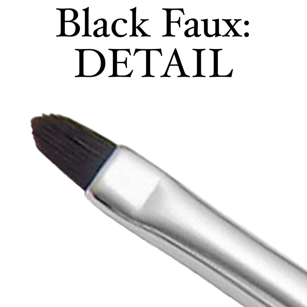 New DETAIL: Vegan Black Faux Makeup Brush Cosmetics, Brushes, Eyeshadow,